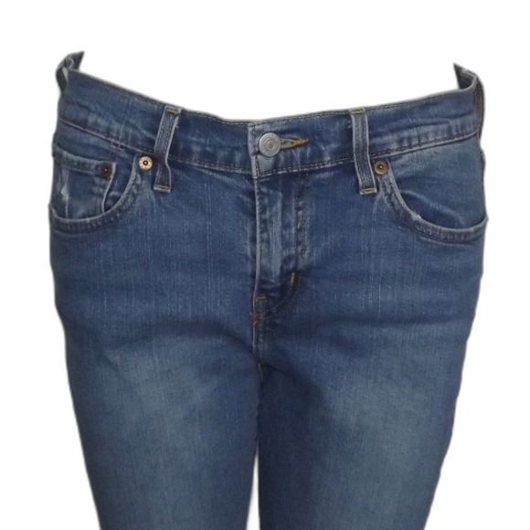 LEVI'S Boyfriend Jeans, 28, Crop length, Lower rise, Blue, 5 pockets, STAIN - Picture 8 of 16